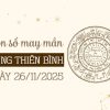 Con số thu hút tài lộc cung Thiên Bình ngày 26/11/2025